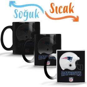 Baskı Dükkanı KB821 Nfl New England Patriots Porselen Kupa Bardak