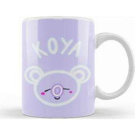 Baskı Dükkanı KB8213 Bt Glowing Koya Bts Porselen Kupa Bardak