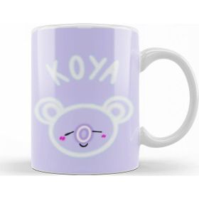 Baskı Dükkanı KB8213 Bt Glowing Koya Bts Porselen Kupa Bardak