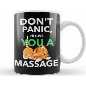 Baskı Dükkanı KB8302 Catshirt Dont Panic Cats Porselen Kupa Bardak