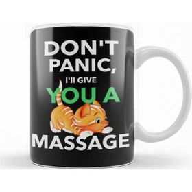 Baskı Dükkanı KB8302 Catshirt Dont Panic Cats Porselen Kupa Bardak