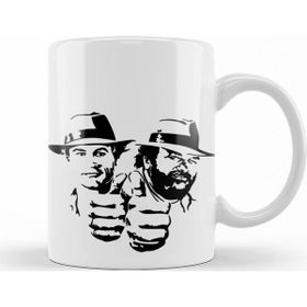 Baskı Dükkanı KB8308 Bud Spencer And Terence Hıll Porselen Kupa Bardak