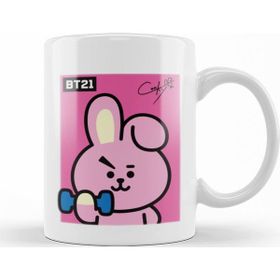 Baskı Dükkanı KB8314 Bts T21 Cooky Porselen Kupa Bardak