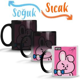 Baskı Dükkanı KB8314 Bts T21 Cooky Porselen Kupa Bardak