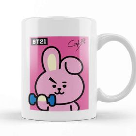 Baskı Dükkanı KB8314 Bts T21 Cooky Porselen Kupa Bardak