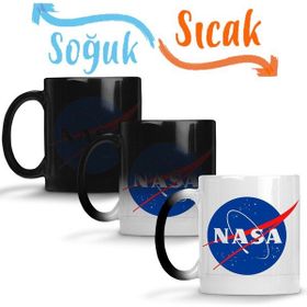 Baskı Dükkanı KB832 Nasa Logosu Porselen Kupa Bardak