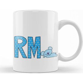 Baskı Dükkanı KB8322 Bts Meets Bt21 Rm Porselen Kupa Bardak