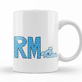Baskı Dükkanı KB8322 Bts Meets Bt21 Rm Porselen Kupa Bardak