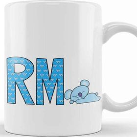 Baskı Dükkanı KB8322 Bts Meets Bt21 Rm Porselen Kupa Bardak