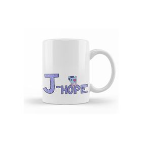 Baskı Dükkanı KB8326 Bts Meets Bt21 J Hope Porselen Kupa Bardak