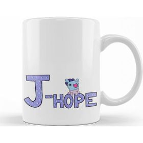 Baskı Dükkanı KB8326 Bts Meets Bt21 J Hope Porselen Kupa Bardak