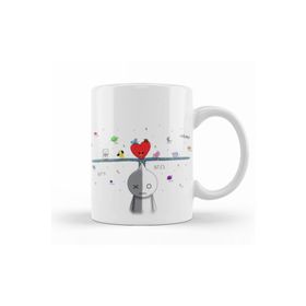 Baskı Dükkanı KB8327 Bts Meets Bt21 Army Porselen Kupa Bardak