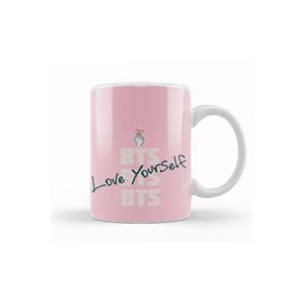 Baskı Dükkanı KB8328 Bts Love Yourself Porselen Kupa Bardak