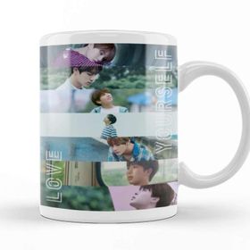 Baskı Dükkanı KB8328 Bts Love Yourself Porselen Kupa Bardak