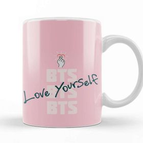 Baskı Dükkanı KB8328 Bts Love Yourself Porselen Kupa Bardak