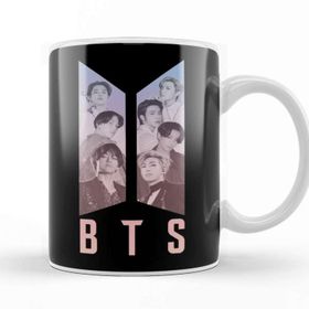 Baskı Dükkanı KB8330 Bts Logo Porselen Kupa Bardak