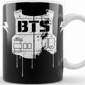 Baskı Dükkanı KB8330 Bts Logo Porselen Kupa Bardak
