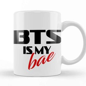 Baskı Dükkanı KB8338 Bts Is My Bae Porselen Kupa Bardak