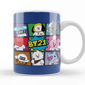 Baskı Dükkanı KB8373 Bts Bt21 01 Porselen Kupa Bardak