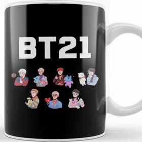 Baskı Dükkanı KB8373 Bts Bt21 01 Porselen Kupa Bardak