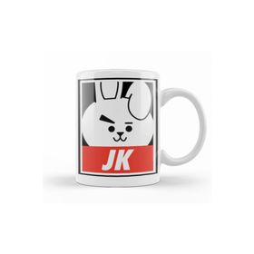 Baskı Dükkanı KB8390 Bt21 Jk Bts Porselen Kupa Bardak