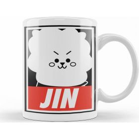 Baskı Dükkanı KB8391 Bt21 Jin Bts Porselen Kupa Bardak