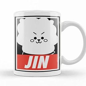 Baskı Dükkanı KB8391 Bt21 Jin Bts Porselen Kupa Bardak