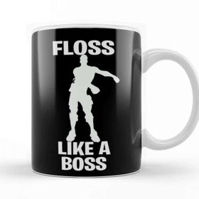 Baskı Dükkanı KB8414 Floss Lıke A Boss Porselen Kupa Bardak