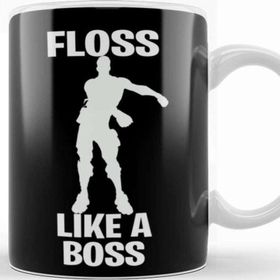 Baskı Dükkanı KB8414 Floss Lıke A Boss Porselen Kupa Bardak