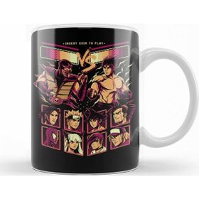 Baskı Dükkanı KB8415 Fighting Games Ultimate Fighters Porselen Kupa Bardak
