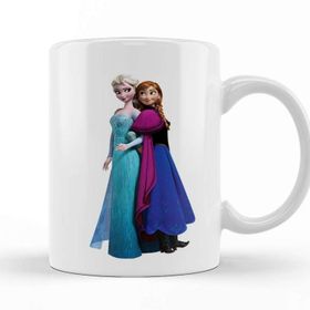 Baskı Dükkanı KB8431 Elsa Kristoff Rapunzel Anna Frozen Porselen Kupa Bardak