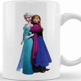 Baskı Dükkanı KB8431 Elsa Kristoff Rapunzel Anna Frozen Porselen Kupa Bardak