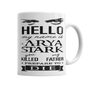 Baskı Dükkanı KB844 My Name Is Arya Stark Porselen Kupa Bardak