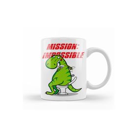 Baskı Dükkanı KB8448 Dinosaur Dinazor Mission Impossible Porselen Kupa Bardak