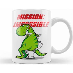 Baskı Dükkanı KB8448 Dinosaur Dinazor Mission Impossible Porselen Kupa Bardak