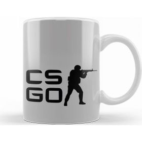 Baskı Dükkanı KB8458 Csgo Counter Strike Logo Porselen Kupa Bardak