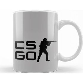 Baskı Dükkanı KB8458 Csgo Counter Strike Logo Porselen Kupa Bardak