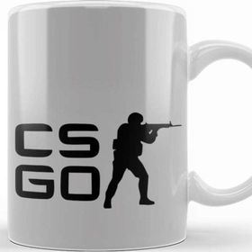 Baskı Dükkanı KB8458 Csgo Counter Strike Logo Porselen Kupa Bardak
