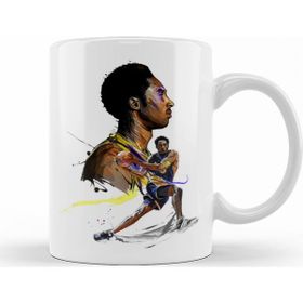 Baskı Dükkanı KB8472 Colorful Of Kobe Bryant Porselen Kupa Bardak