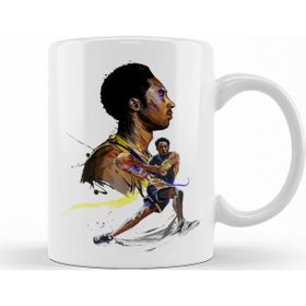 Baskı Dükkanı KB8472 Colorful Of Kobe Bryant Porselen Kupa Bardak