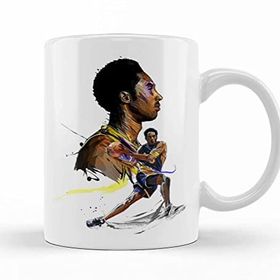 Baskı Dükkanı KB8472 Colorful Of Kobe Bryant Porselen Kupa Bardak