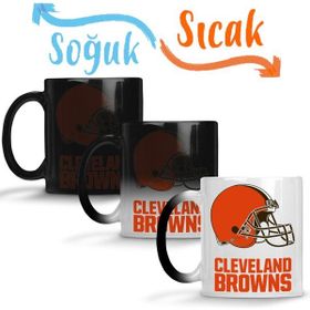 Baskı Dükkanı KB8481 Cleveland Browns Porselen Kupa Bardak