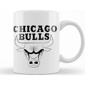 Baskı Dükkanı KB8496 Chicago Bulls Logo Porselen Kupa Bardak