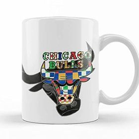 Baskı Dükkanı KB8498 Chicago Bulls Clone Bull Porselen Kupa Bardak