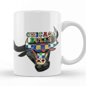 Baskı Dükkanı KB8498 Chicago Bulls Clone Bull Porselen Kupa Bardak