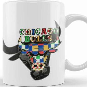 Baskı Dükkanı KB8498 Chicago Bulls Clone Bull Porselen Kupa Bardak