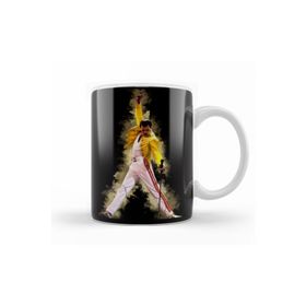 Baskı Dükkanı KB8505 Freddie Mercury Porselen Kupa Bardak