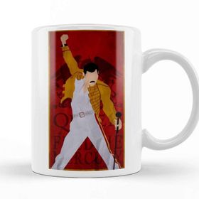 Baskı Dükkanı KB8505 Freddie Mercury Porselen Kupa Bardak