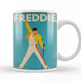Baskı Dükkanı KB8505 Freddie Mercury Porselen Kupa Bardak