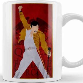 Baskı Dükkanı KB8505 Freddie Mercury Porselen Kupa Bardak